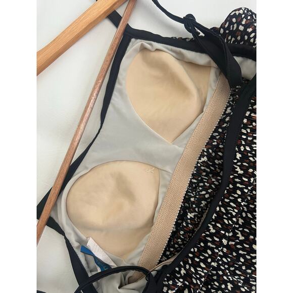 Maxine vintage Tankini Top Halter Swimsuit Y2K Rockabilly Mod Retro size Medium - Picture 6 of 6